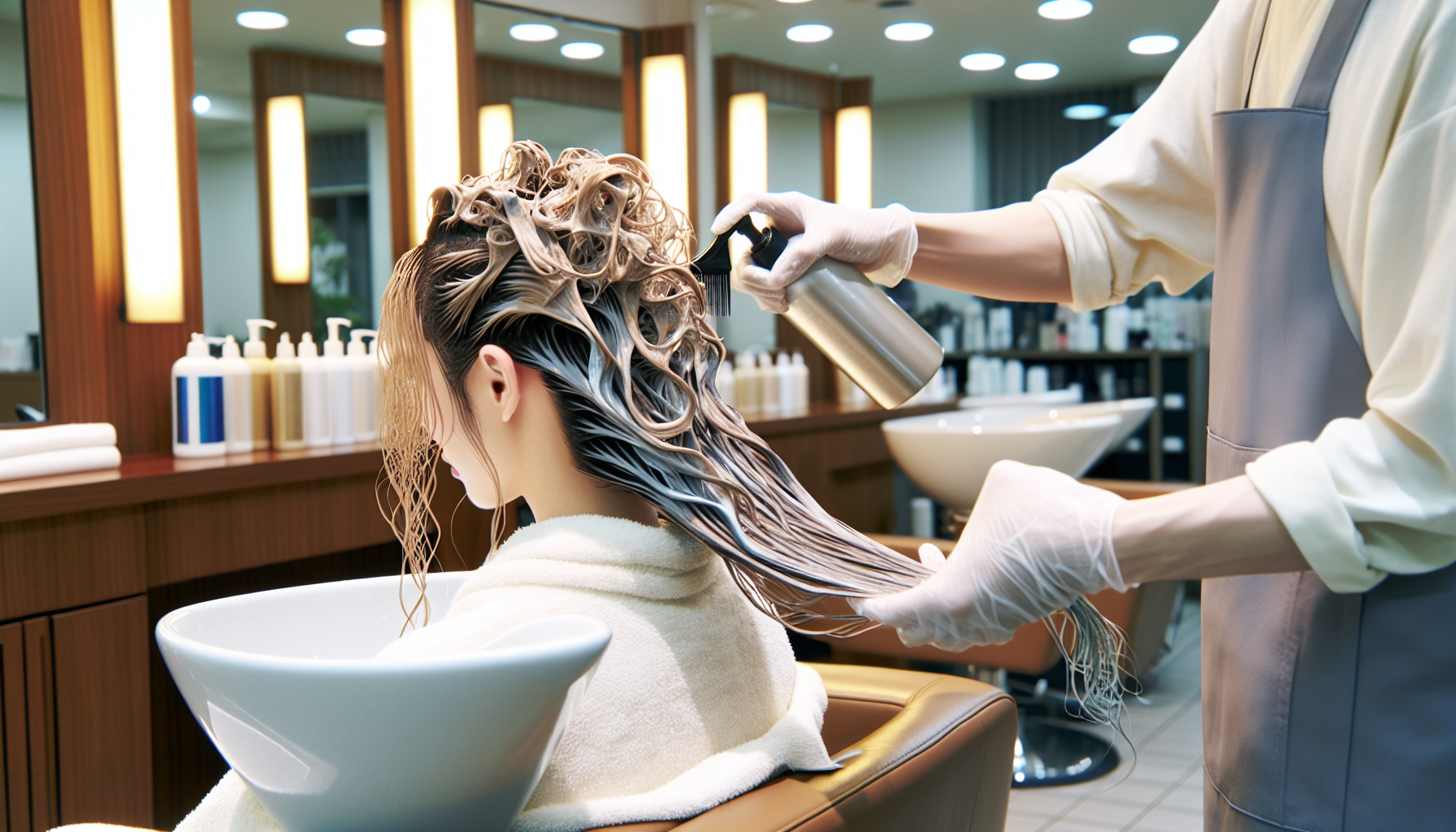 ブリーチ後のシャンプーの正しい洗い方・コツのイメージ画像