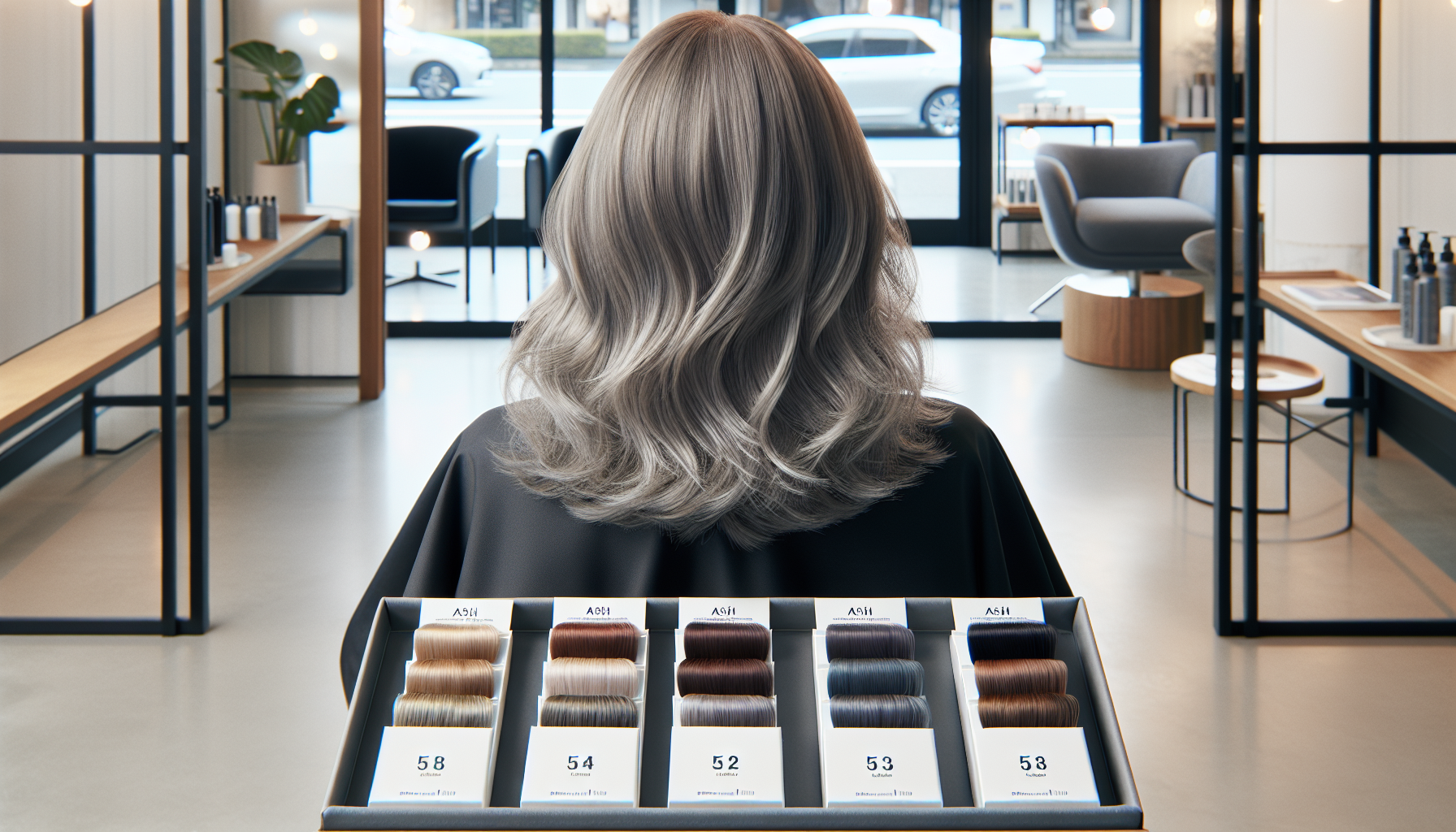 50代におすすめのアッシュ系ヘアカラーの種類のイメージ画像