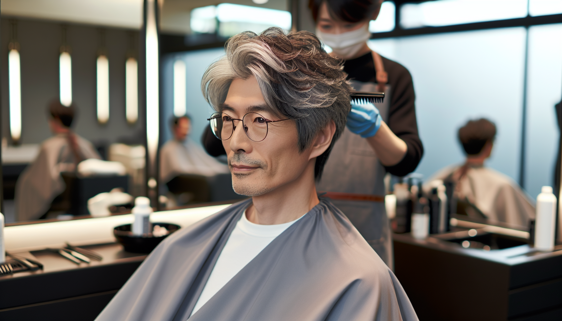 50代男性の白髪カラーに最適なアッシュ系カラーとは?自然にカバーする選び方とケア法【2026年最新版】のアイキャッチ画像