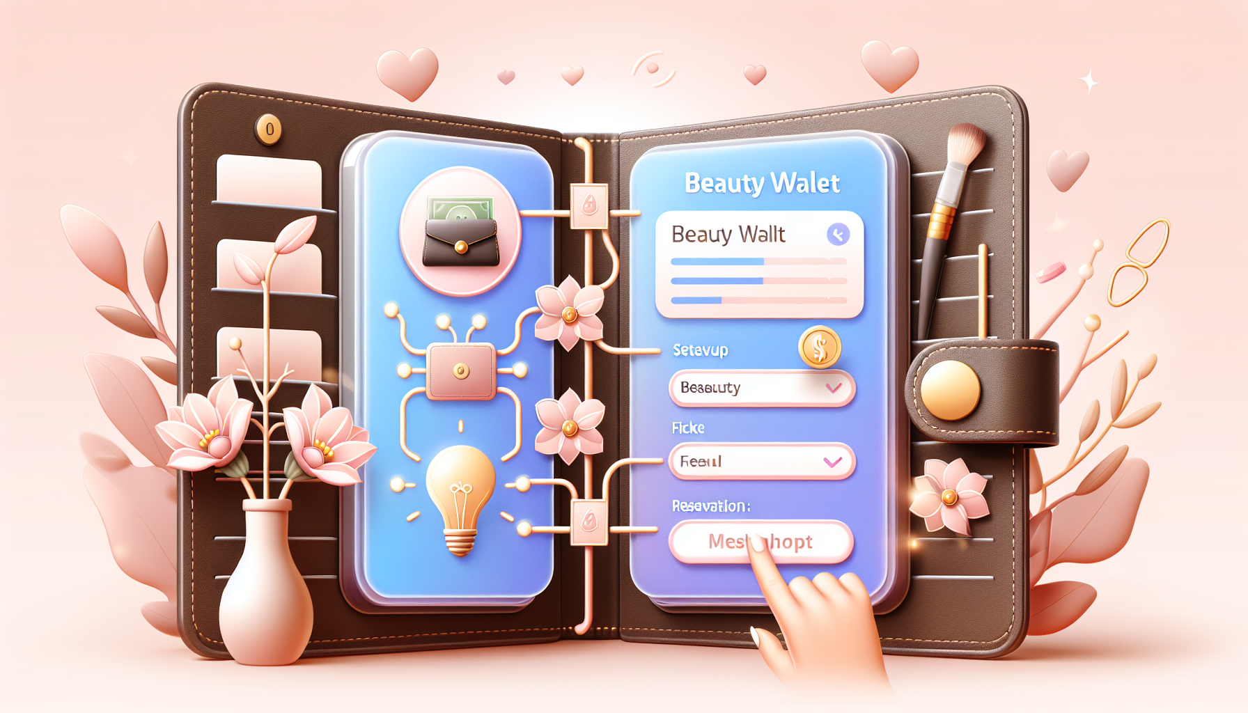 『Beauty Wallet』の導入ステップのイメージ画像