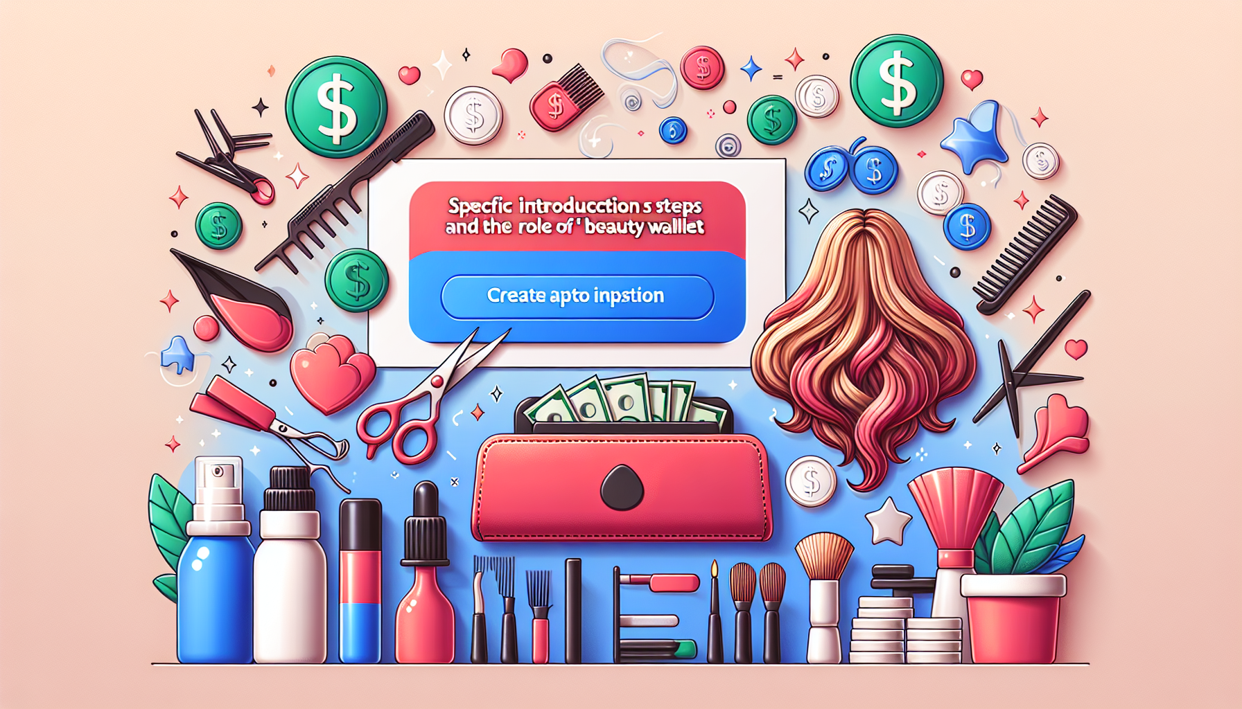具体的な導入ステップと『Beauty Wallet』の役割のイメージ画像